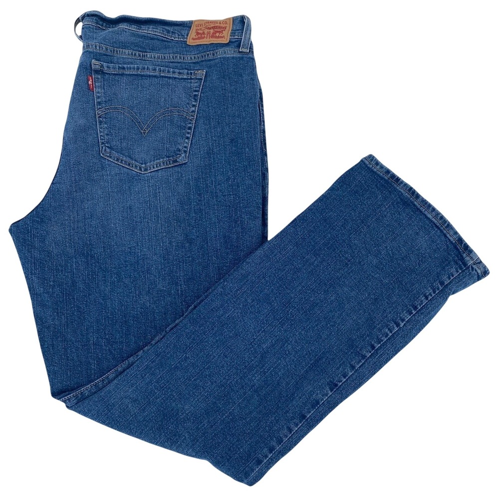 Levis 415 Classic Bootcut Jeans Womens 34 Medium Wash Blue Denim Pants Durable